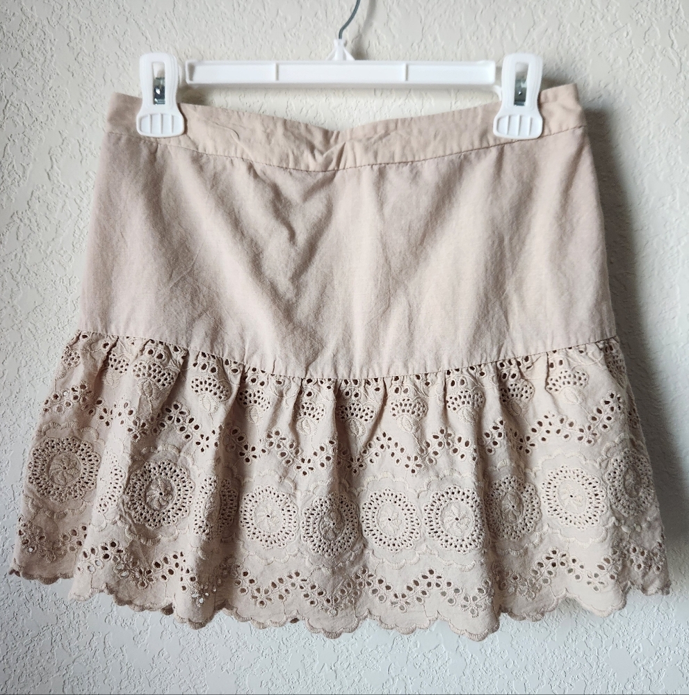 Lace Detail Cotton Skort